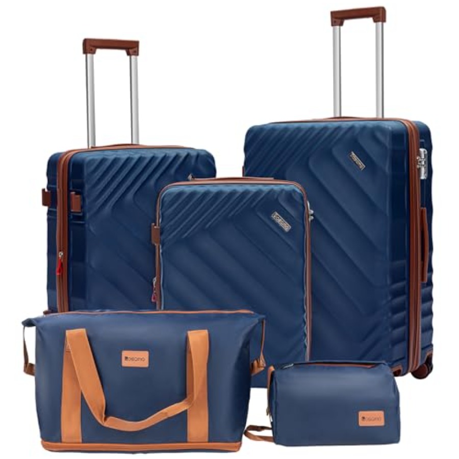 Expandable Hard Shell Luggage Set - Ensemble de bagages rigides extensibles en