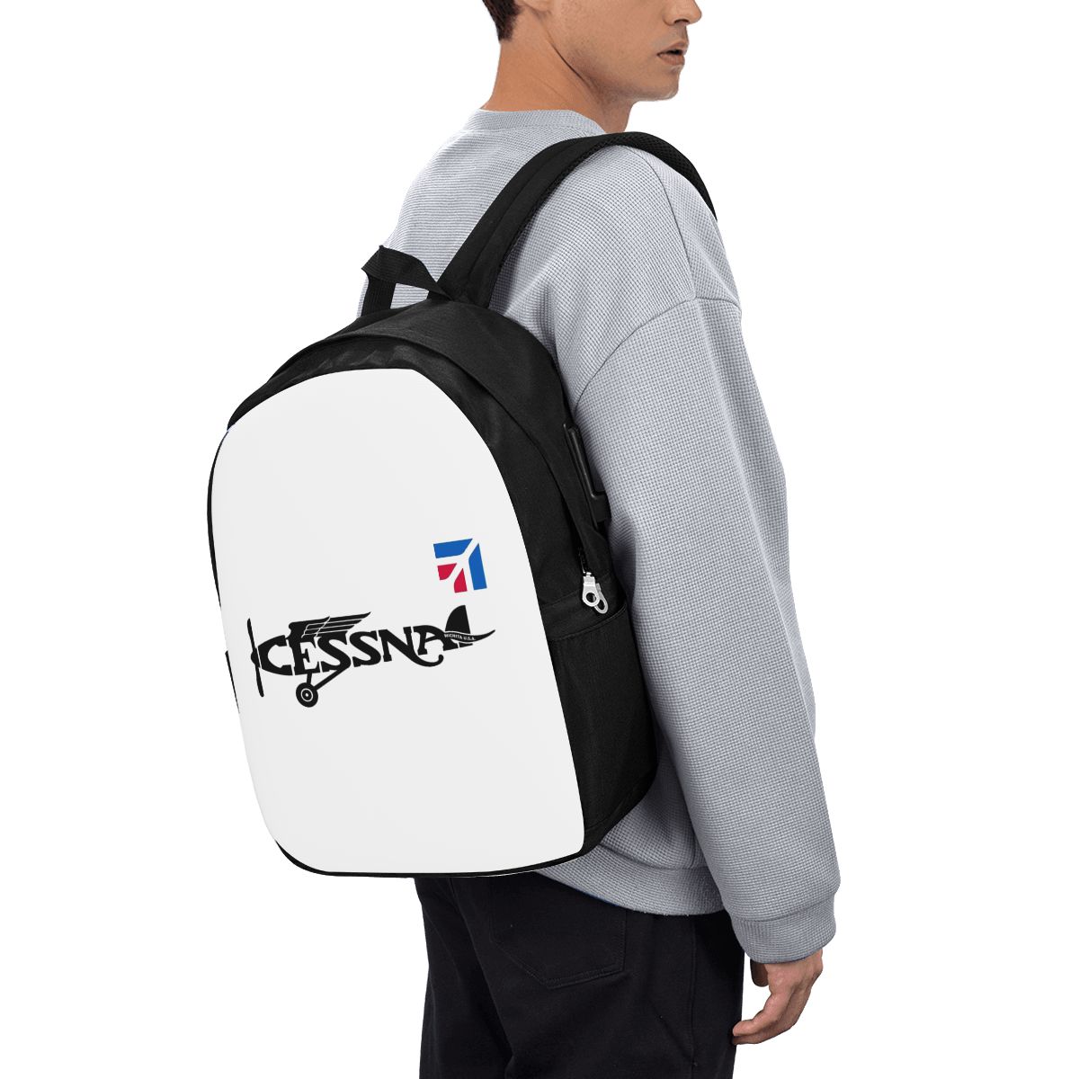 Travel Bags - Sac à dos avec logo Cessna,