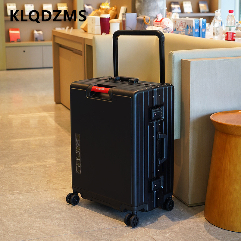 Aluminum Frame Carry On Luggage - KLQDZMS valise cadre en aluminium boîte