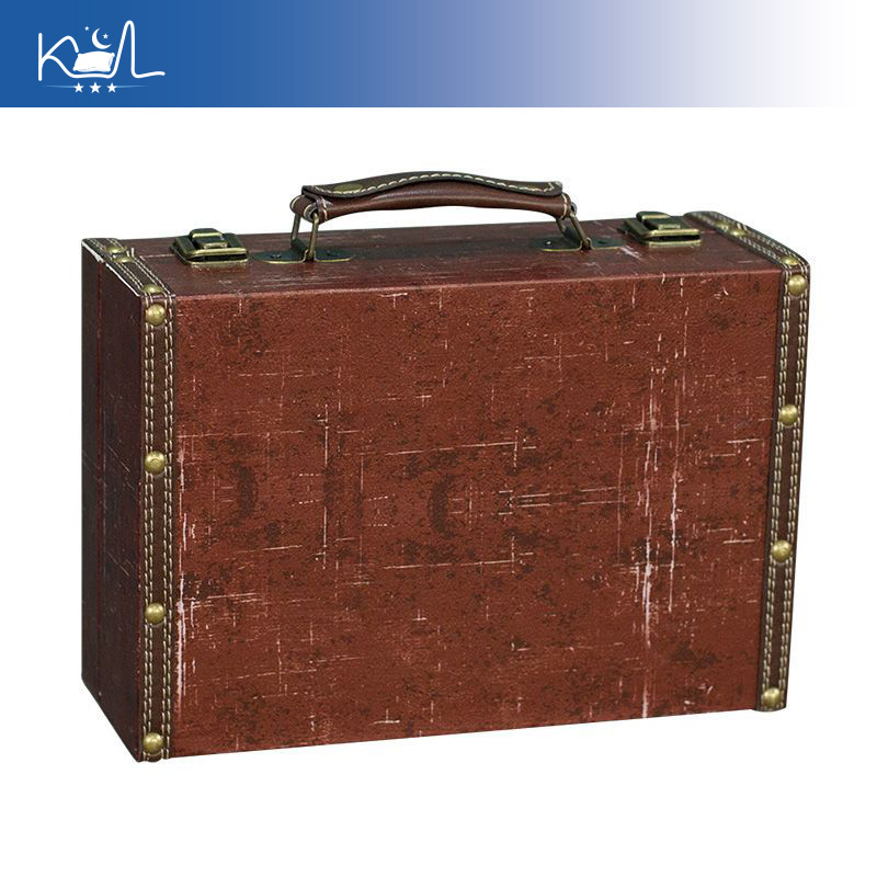 Retro Vintage Trunk Suitcase - Valise décorative vintage rouge, coffre de