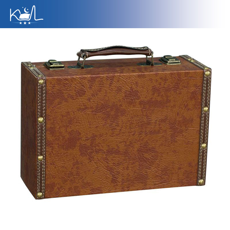 Retro Vintage Trunk Suitcase - Valise décorative vintage marron, coffre de