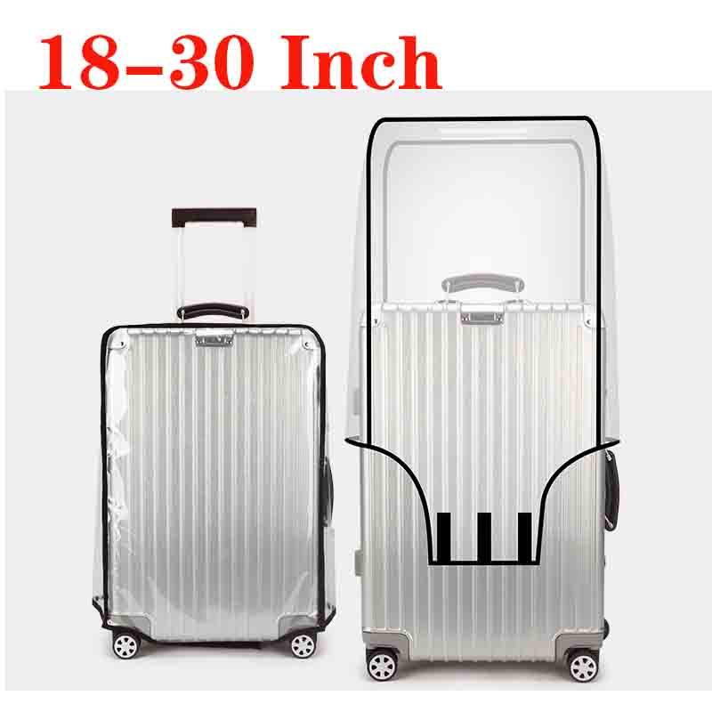 Waterproof Suitcase Cover Protector - Juste de Protection Transparente en PVC