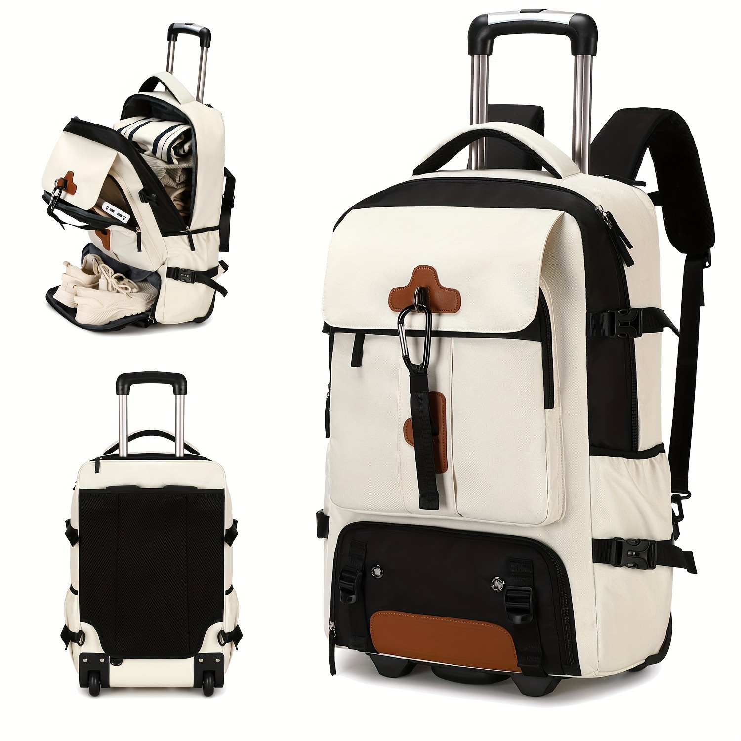 Foldable Rolling Luggage Bag - Sac à dos à roulettes grande