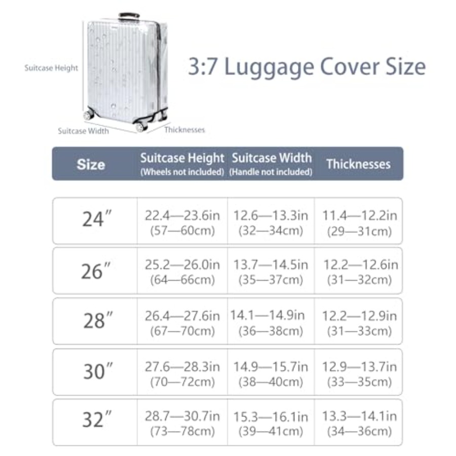 Housse de valise transparente  - Luggage Protective Cover Transparent avis et prix