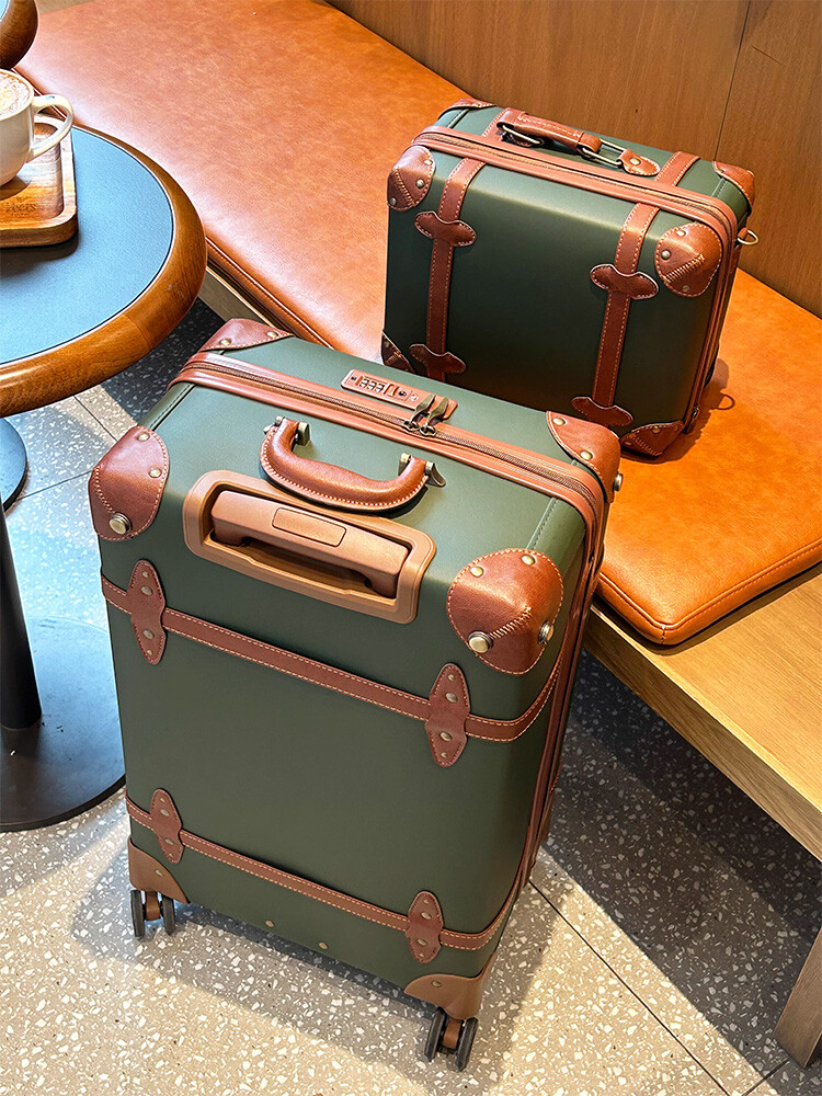 Valise Vintage en cuir PU pour - Retro Vintage Trunk Suitcase avis et prix