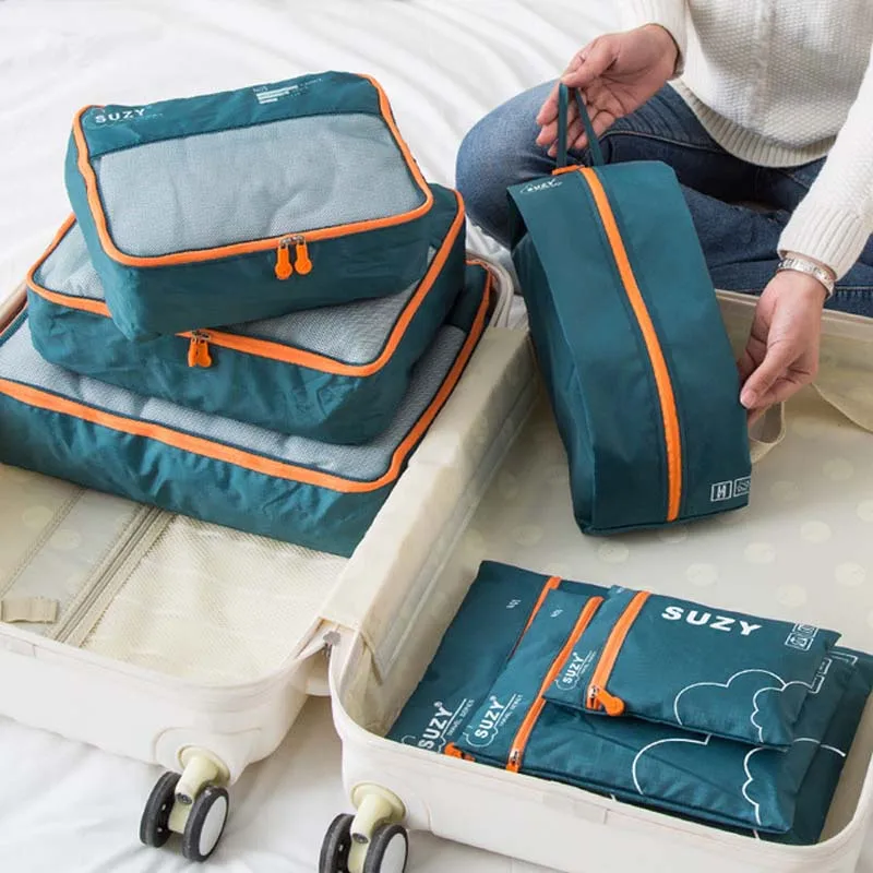 Ensemble de 7/6 pièces, organi - Foldable Rolling Luggage Bag avis et prix