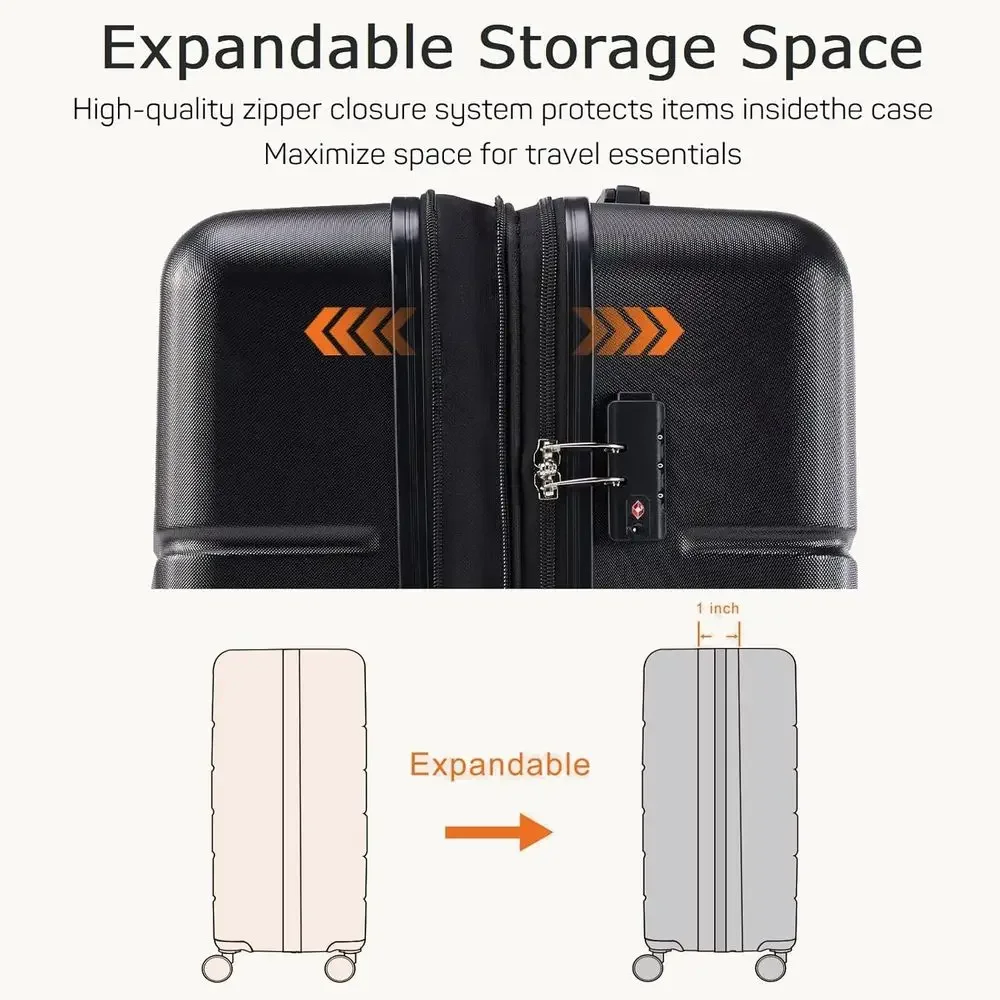Ensemble de 3 valises rigides  - Expandable Hard Shell Luggage Set avis et prix