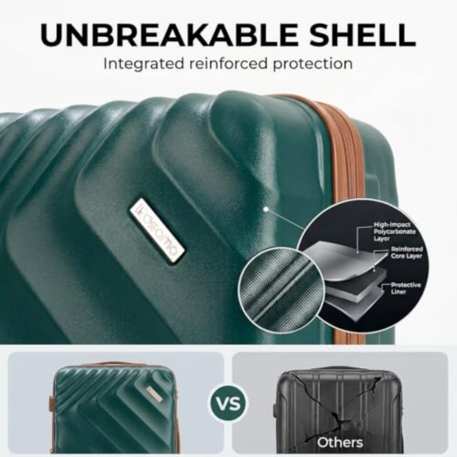 Ensemble de 5 valises rigides  - Expandable Hard Shell Luggage Set avis et prix