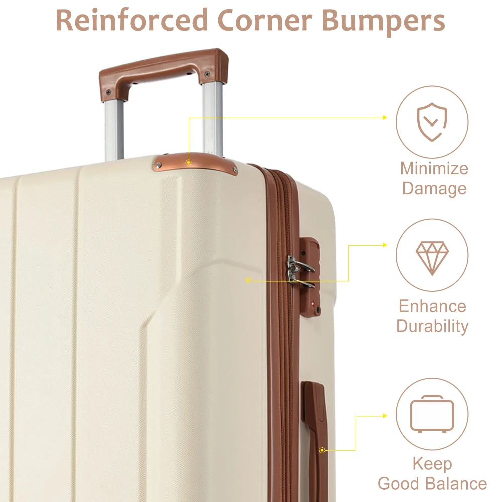 Ensemble de valises rigides en - Expandable Hard Shell Luggage Set avis et prix