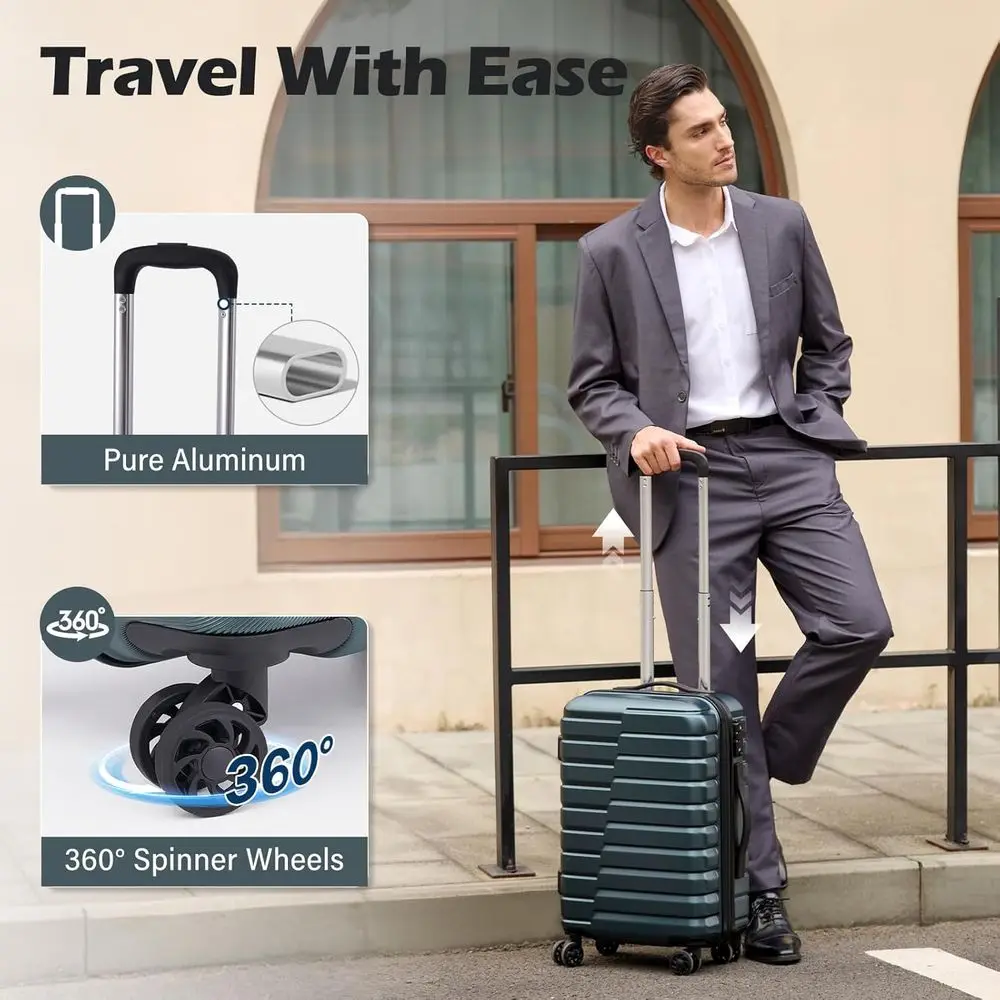 Ensemble de 3 valises rigides  - Expandable Hard Shell Luggage Set avis et prix