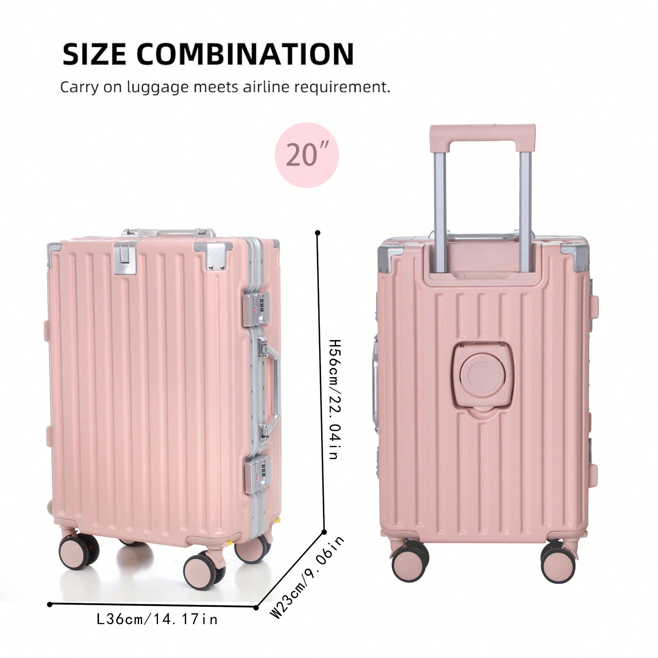 Valise cabine 20 pouces approu - Aluminum Frame Carry On Luggage avis et prix