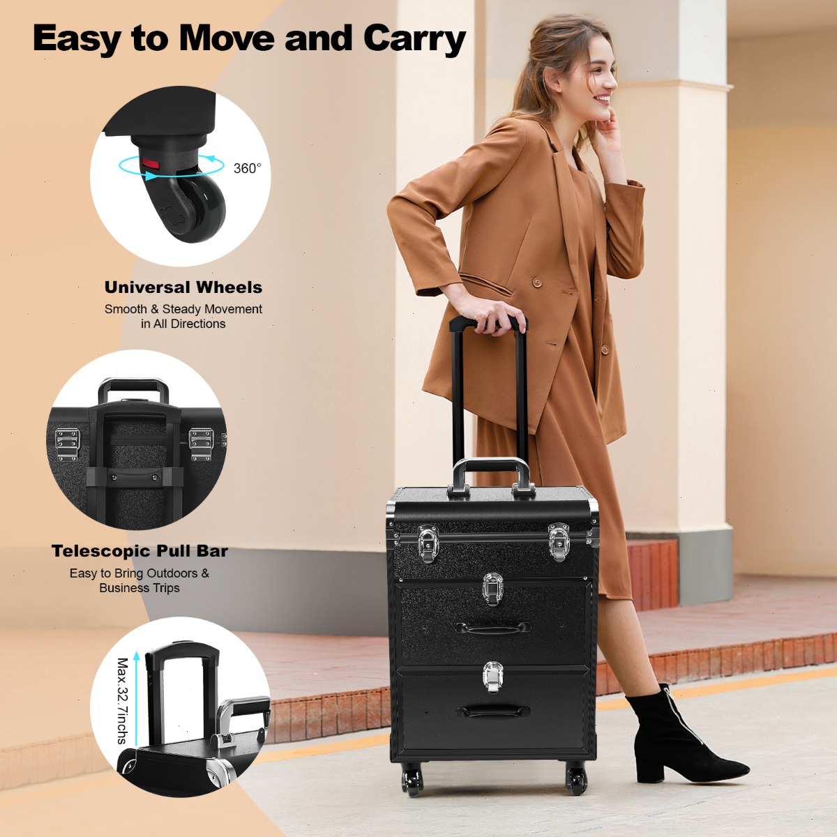 Valise de maquillage professio - Backpacks avis et prix