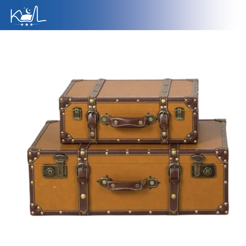 Valise décorative vintage oran - Retro Vintage Trunk Suitcase avis et prix