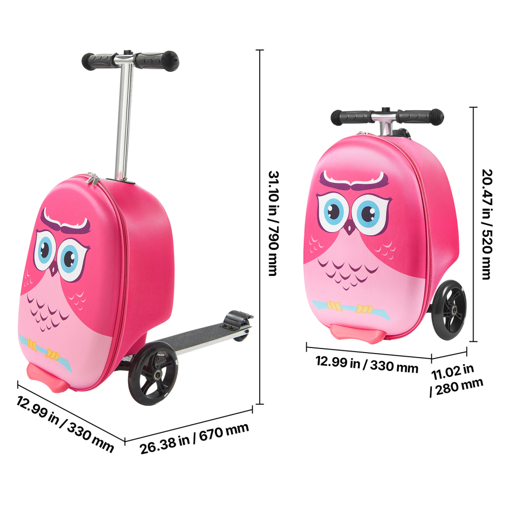 Valise trottinette pour enfant - Kids Ride On Suitcase Scooter avis et prix