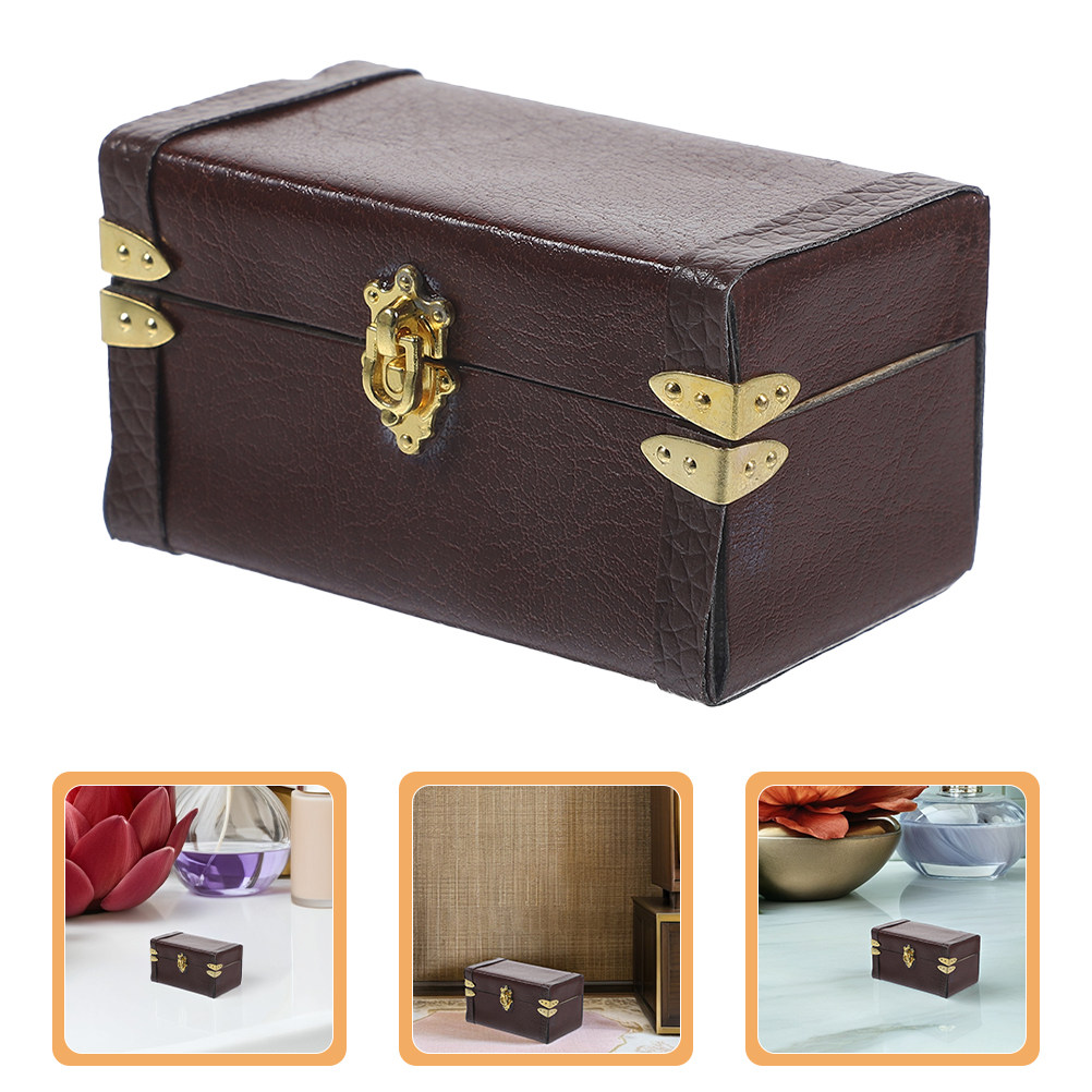 2 pièces, valise miniature de  - Retro Vintage Trunk Suitcase avis et prix